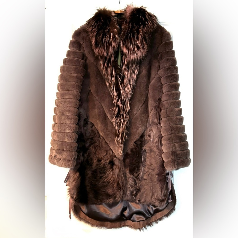 roksolana fox fur in mauve - Picture 4 of 8